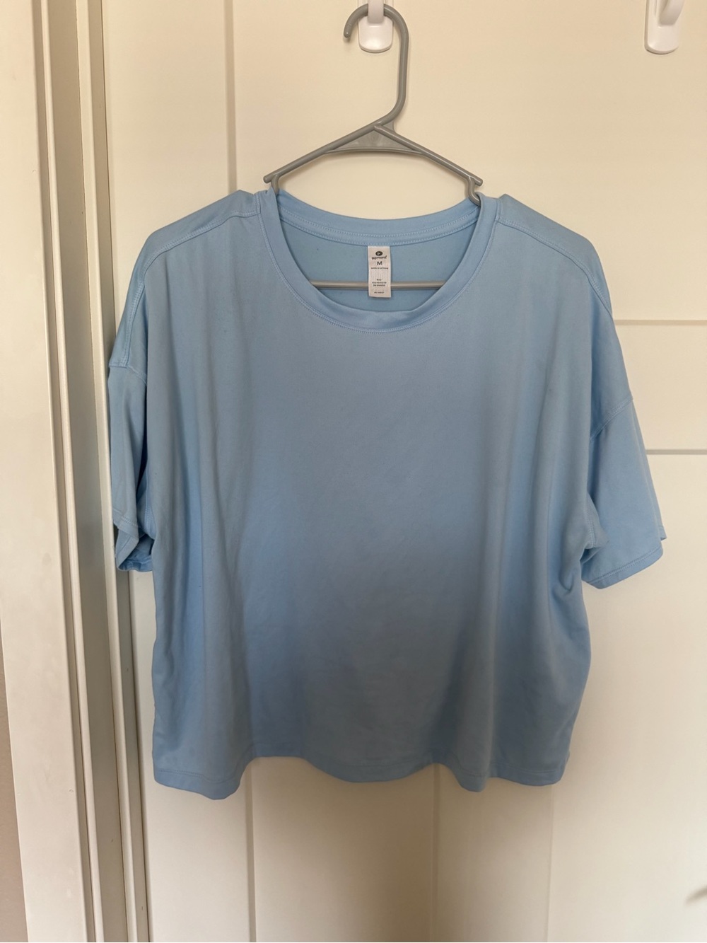 Light Blue Women's Relaxed Crewneck Top
